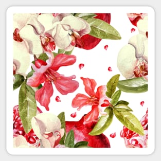 Tropical fruits pattern Sticker